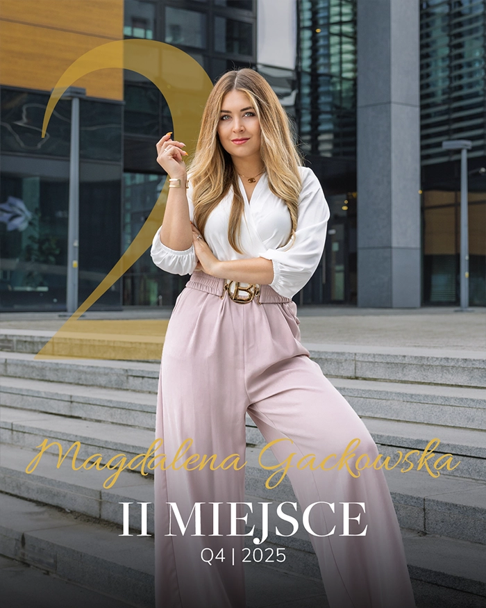 Najlepszy agent w Gdańsku i Gdyni Magdalena Gackowska Q4 2025