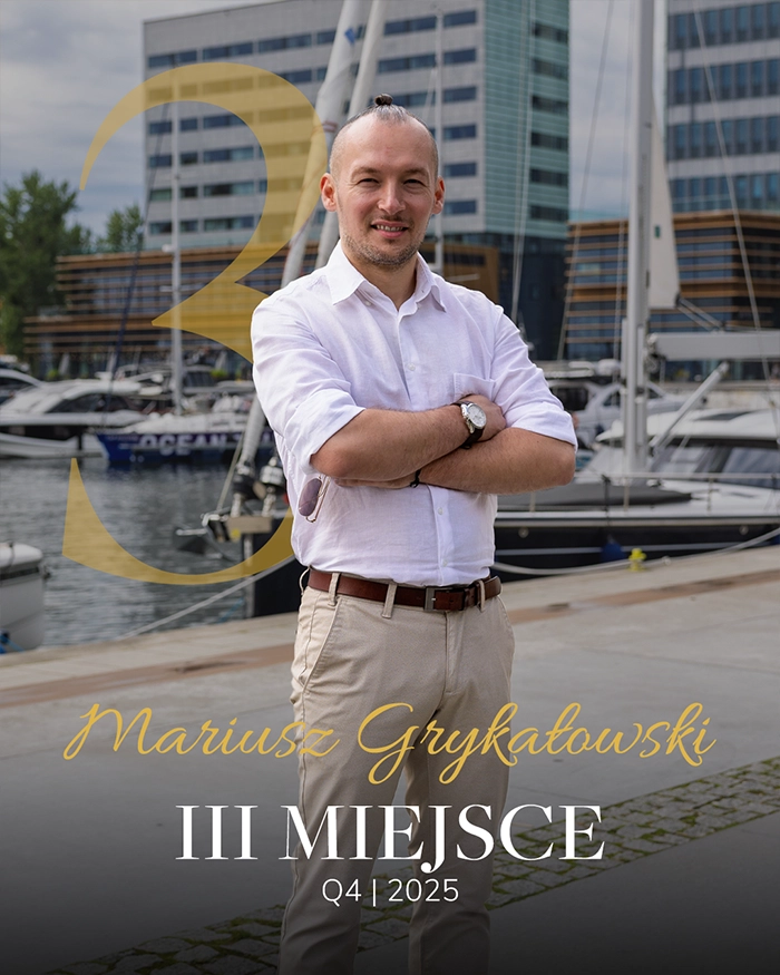 Najlepszy agent w Gdańsku i Gdyni Mariusz Grykałowski Q4 2025